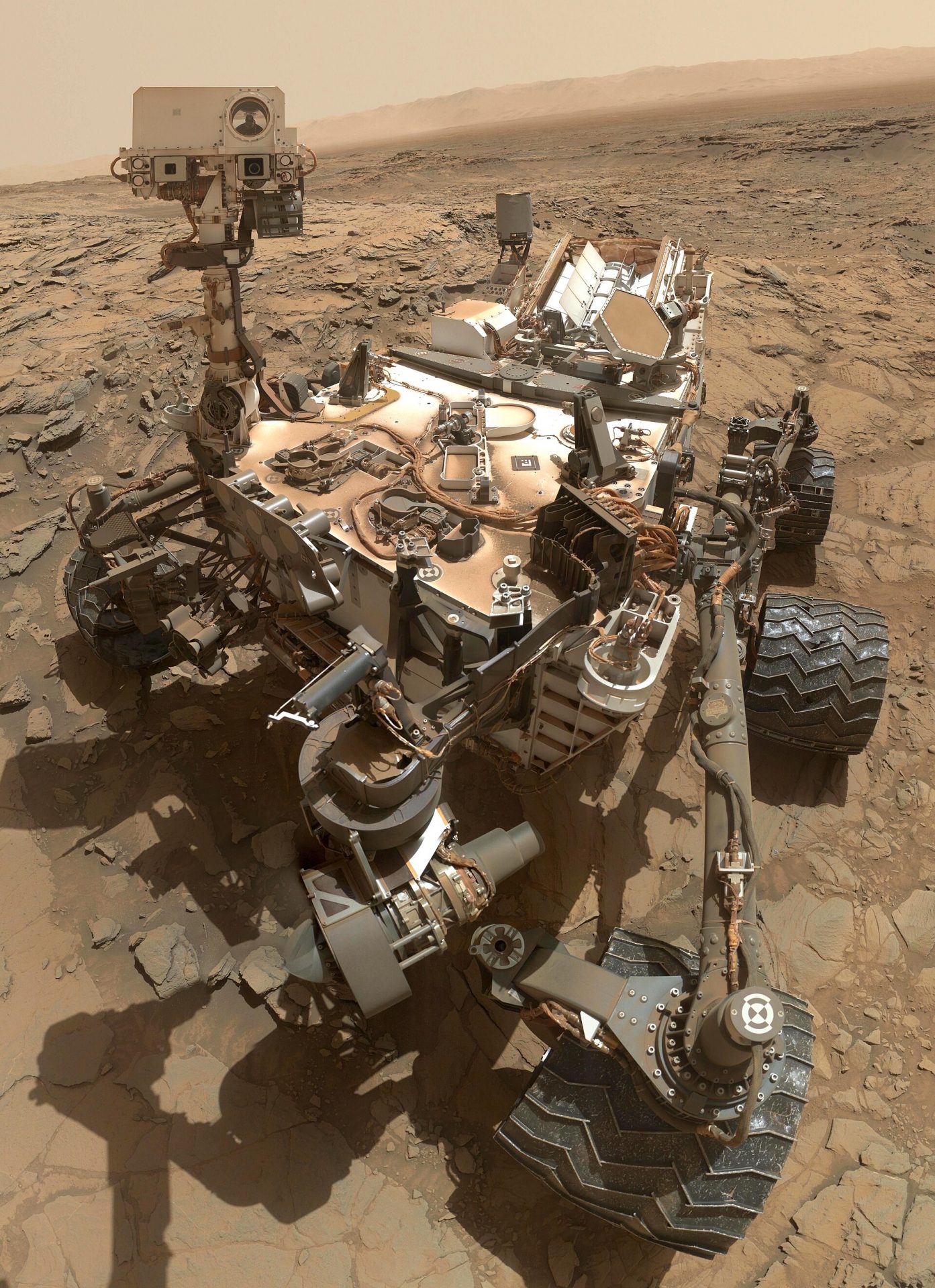 Curiosity self-portrait on Mars