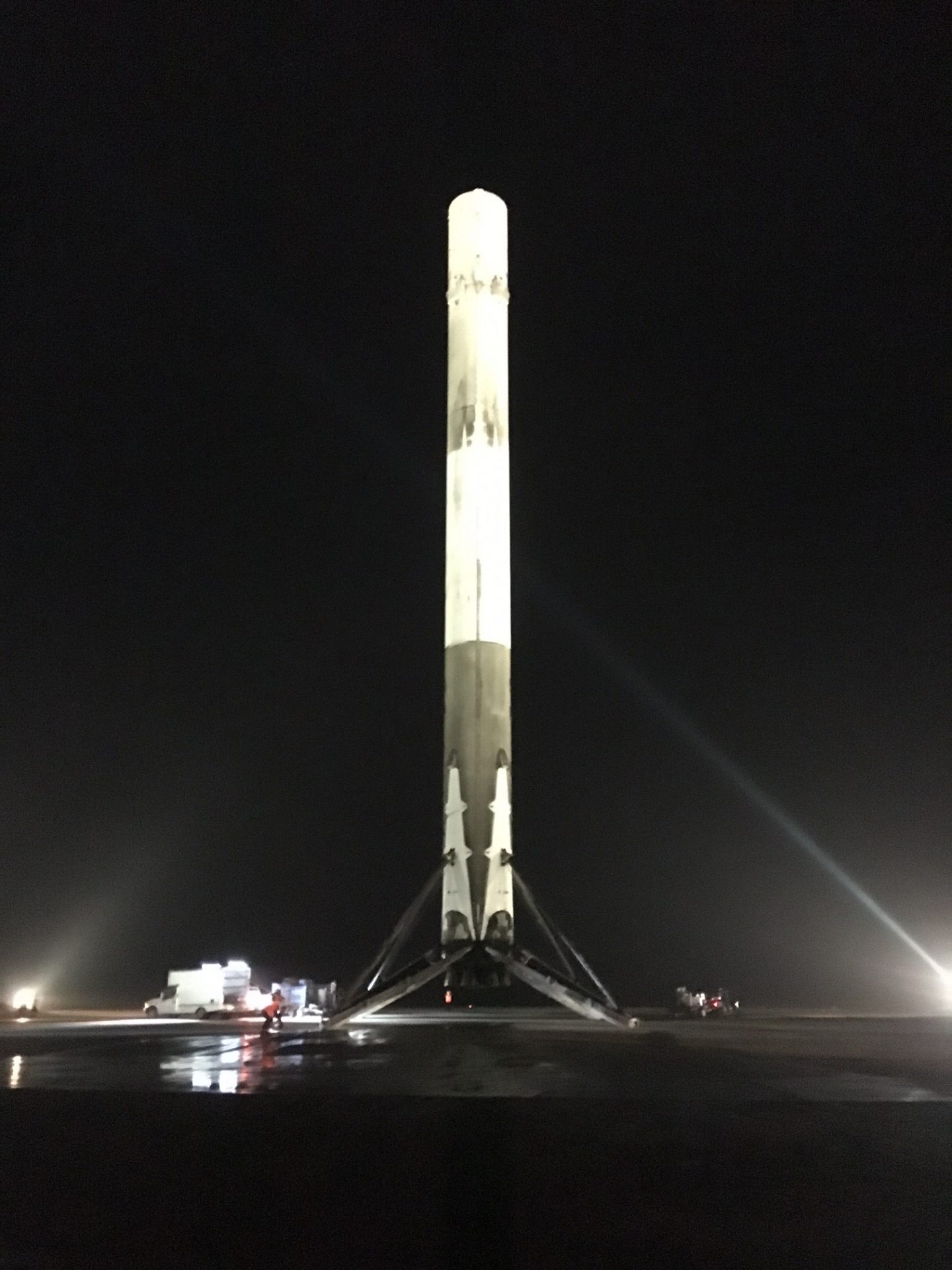 Falcon 9 first stage after landing