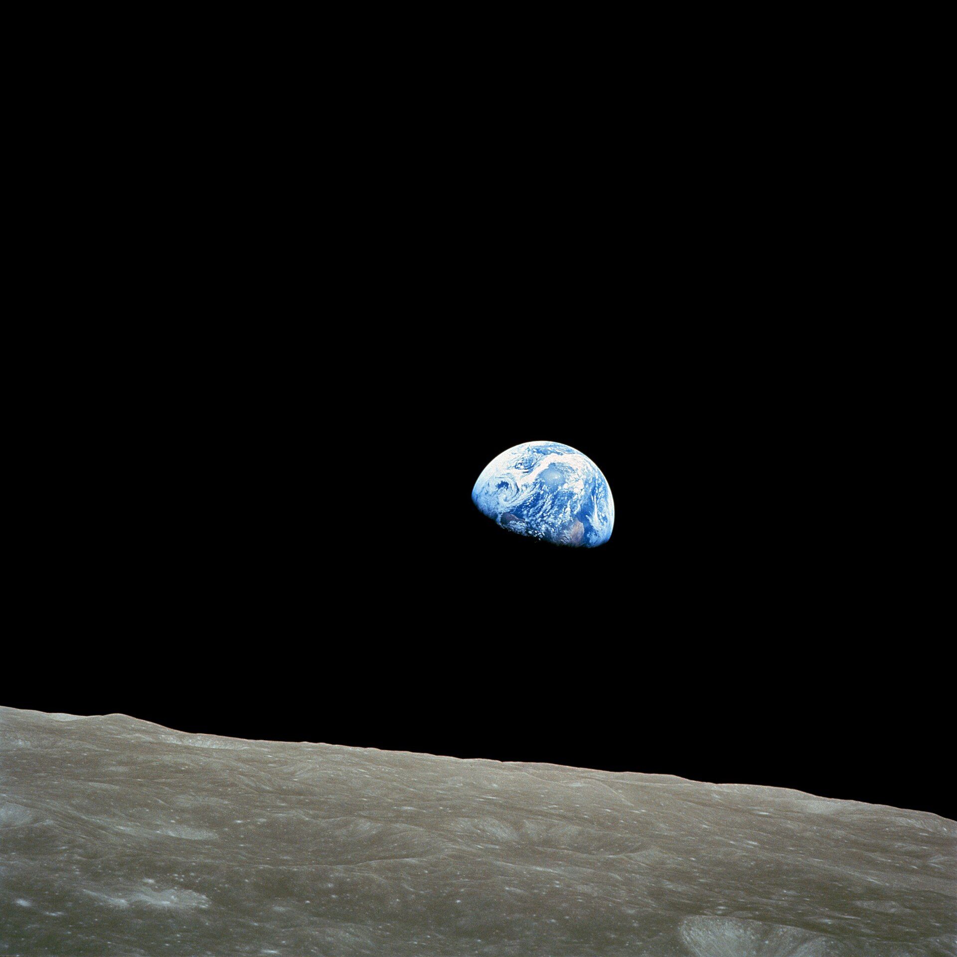 Earthrise, Earth seen from Apollo 8