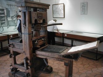 Replica of Gutenberg press