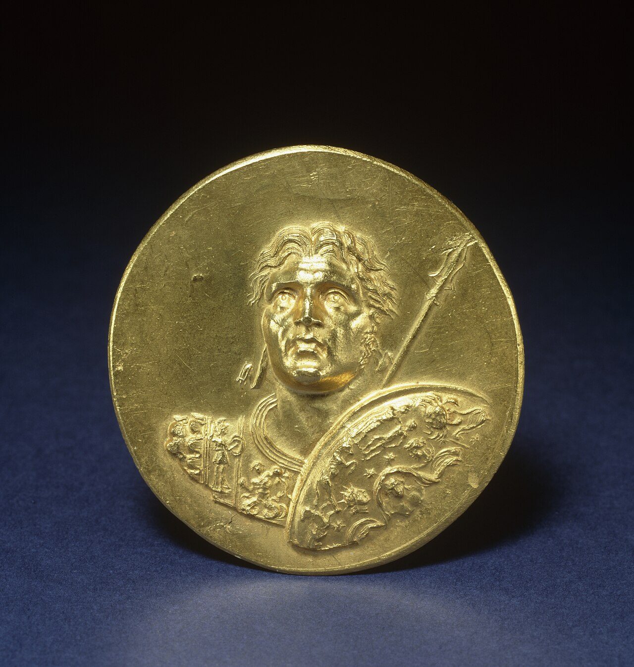 Roman medallion with Alexander the Great
