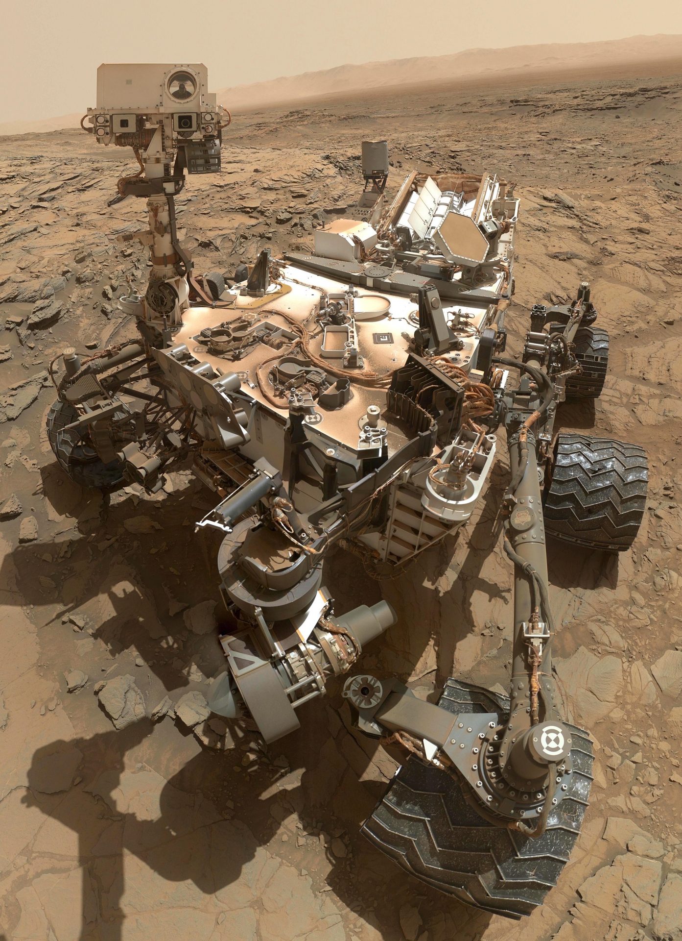 Autorretrato de Curiosity en Marte
