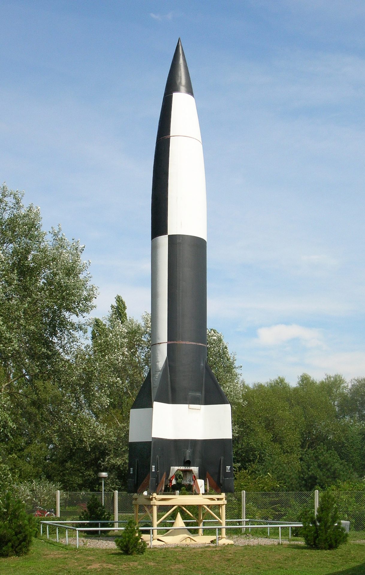 Cohete V-2 conservado en museo