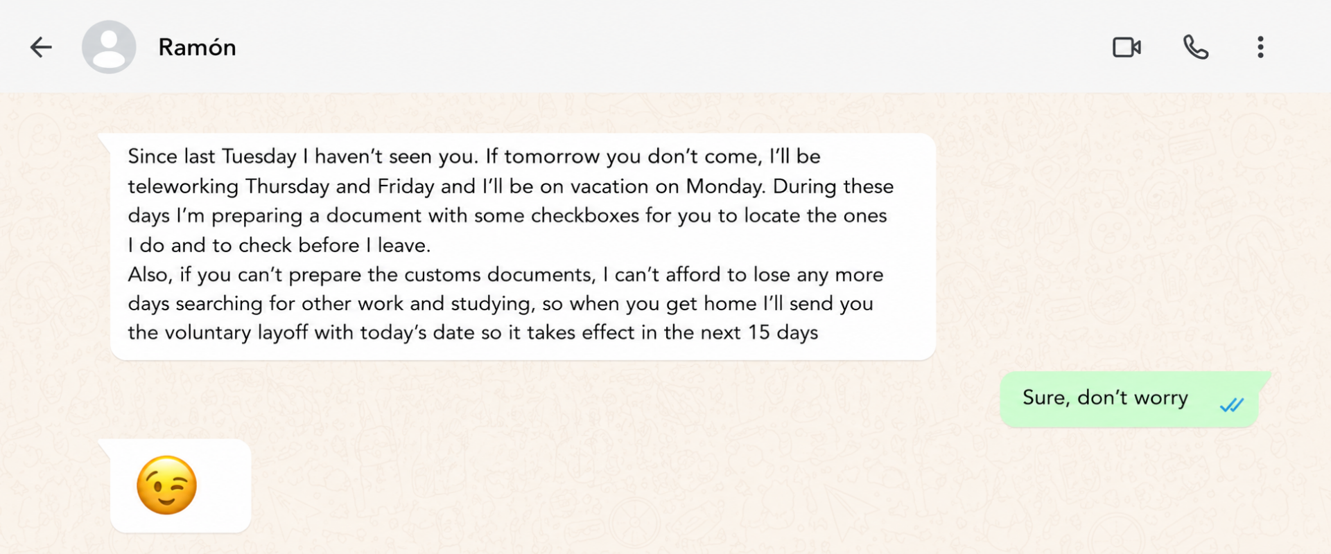 WhatsApp screenshot