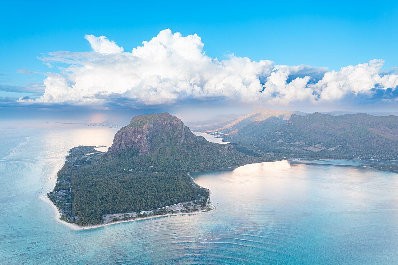 Aerial View of the Mauritius Landscape